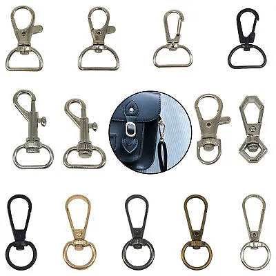 Lobster Clasps Swivel Clips Buckle Snap Hooks Bags Keychain Ring Handbag 1-20pcs • £2.45