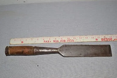 Antique 2” P S & W (Peck Stow & Wilcox) No. 1 EXTRA Socket Style Chisel BURL • $19.99