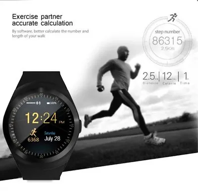 $29.95 • Buy Free Freight Sport Y1 Smart Watch SIM Wristwatch For IPhone Android Phone 