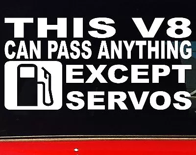 $6.90 • Buy THIS V8 Aussie 4x4 Ute BNS JDM Custom Car Accessories Funny Stickers 200mm