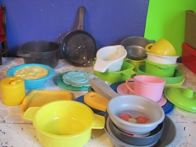 $6.99 • Buy Pretend Play Kitchen  Pots, Pans & Plates And More!! - For Kids Play Food
