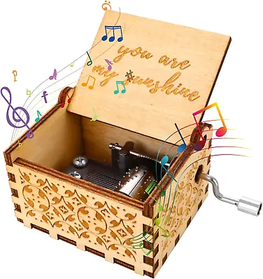 $7.49 • Buy  You Are My Sunshine  Wooden Music Box Hand Cranked Toys Children's Day Gifts