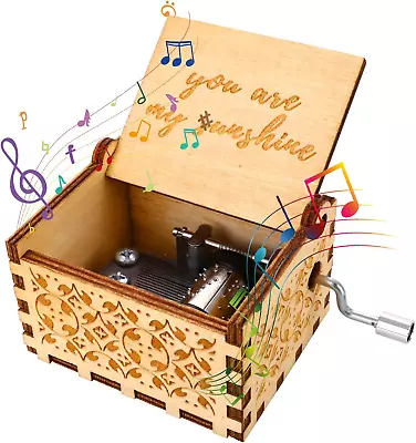 $7.49 • Buy  You Are My Sunshine  Wooden Music Box Hand Cranked Toys Children's Day Gifts