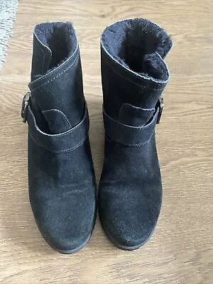 Women’s Mantaray Fur Lined Ankle Boots Size 6 • £4.99