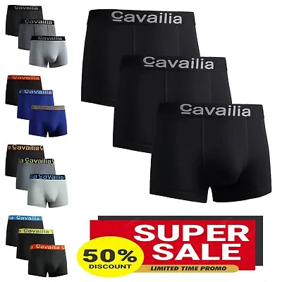 Mens Boxer Short Underwear Shorts Under Pants Sports Cotton All Sizes Pack Of 3 • £7.49