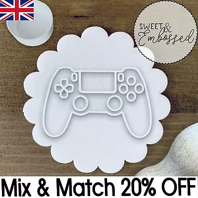 Game Controller #1 Cookie Stamp Embosser Fondant Gaming Birthday Theme Gamer • £3.95