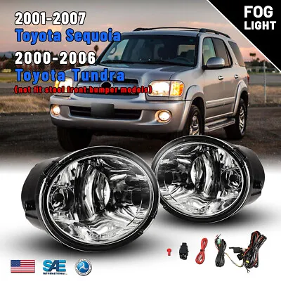 Fog Lights For 00-06 Toyota Tundra 01-07 Sequoia Assembly Lamp Wiring Kit Switch • $39.99