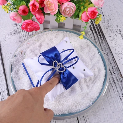 £9.54 • Buy Decorated Ring Bearer Manual Bride Ring Bearer Pillow Flower Girl Basket Set