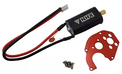 NHX RC Fast Mini Brushed Motor W/Brass 11T Gear Modified Plate For SCX24 - Red • $14.95