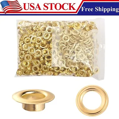 1/2” #4 Size 2 Grommet & Washers Kit Leather Bags Poster Banner Eyelets 500 Pack • $11.99