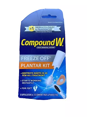 $18.95 • Buy Compound W Wart Removal System Advanced Freeze Off  Plantar Kit 8   Exp. 2023 