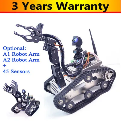 XIAOR GEEK TH Robot Car MEGA 2560 Wifi Video Robot Tank Obstacle Avoidance Robot • $345.33