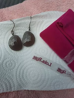 Lola Rose Grey Faceted Drop Earrings Excellent Condition. Lr Pouch Inc. • £13.50