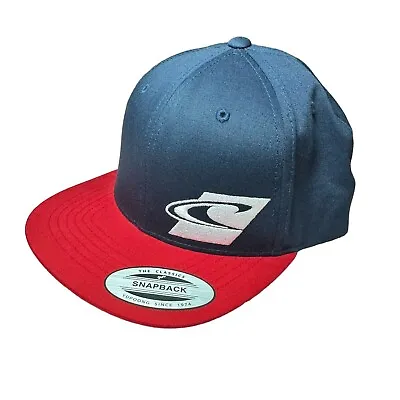 $19.99 • Buy O’Neill Yupoong Strap Snap Back Team Hat Cap Blue Red Adjustable Classic Surf