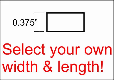 3/8  Aluminum Flat Bar **Select A Size** Plate Solid 6061 Extruded T6511 0.375  • $28.98