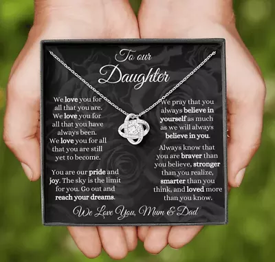To Our Daughter Necklace Gift For Daughter From Mom And Dad Birthday Gift • $29.99