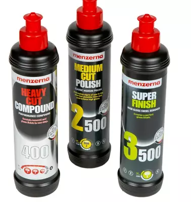 Menzerna Compound Polish Kit - 2500 Med+ 3500 Super Finish + 400 Heavy Cut 8oz • $60