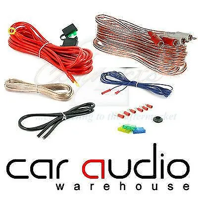 10 AWG 800 Watt Complete 10 Gauge Car Amplifier Amp Sub Wiring Kit • £10.99