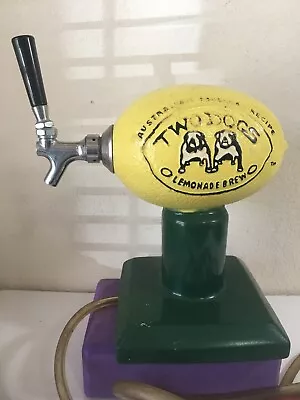 Rare Vintage Australian Original Recipe Two Dogs Lemonade Brew Beer Tap • $19.99