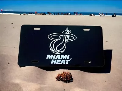 Miami Heat! Basketball! Aluminum Laser Engraved Front License Plate!! • $20