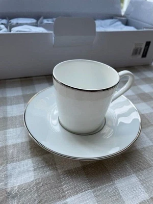 £65 • Buy Neptune - Espresso Cups & Saucers - Fenton Range - Bone China - Set Of 6