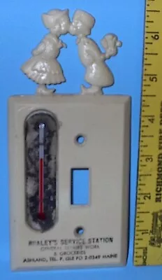 Ashland & Presque Isle Maine Plastic Switch Plate Thermometer Some Minor Wear • $14