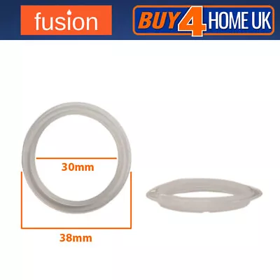 £3.95 • Buy 2x Pop Up Basin Waste Seal 38mm - Clear White Basin Plug O Ring 30mm Hole