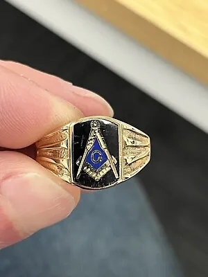 10k Gold Masonic Ring  • $245
