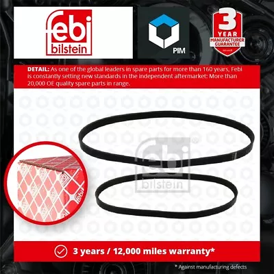 Drive Belt Kit Fits FORD FIESTA Mk5 Mk6 1.25 2002 On Set 1148907 2S6E6D314AA • $40.12