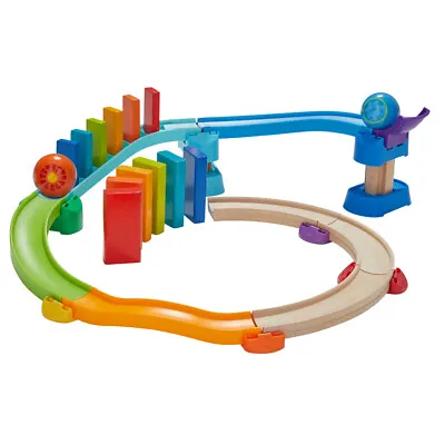 HABA Kulllerbu Kringel Domino Playset - 33 Piece Ball Track Starter Set • $79.99