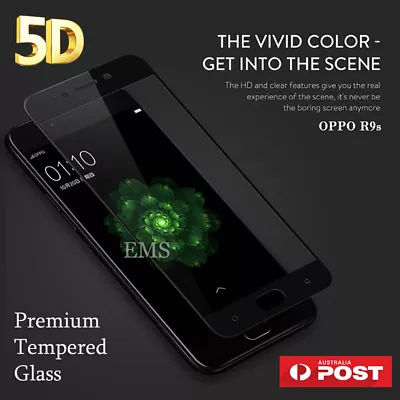 5D Full Coverage Tempered Glass Screen Protector Guard For Oppo R9S Plus AX5 • $4.95