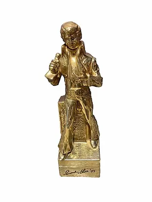 Vintage Sincerely Elvis 77 GOLD McCormick Decanter Music Box Limited Edition • $85