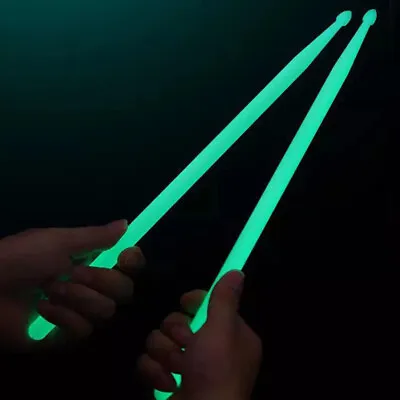 1pair 5A Luminous Drum Stick Drum Set Fluorescent Drumsticks Glow In The Da-o • $11.13