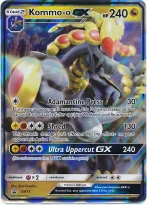 Kommo-o GX - SM71 - Promo - SM Black Star Promo HP English Pokemon Pokemon Prom • $3.27