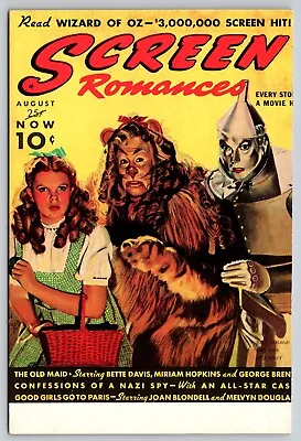 Postcard Wizard Of Oz Screen Romances Dorothy Tinman Cowardly Lion • $9.99