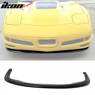 Fits 97-04 Chevrolet Corvette CS Style Front Bumper Lip Spoiler Kit Unpainted PU • $64.88