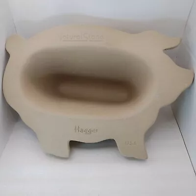 Haeger NaturalStone Pig Shaped Microwave BACON COOKER Piggy For Perfect Bacon • $22