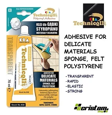 £5.99 • Buy STYROFOAM ADHESIVE GLUE FOR SPONGE POLYSTYRENE PU Foam CORK LEATHER FELT FABRICS
