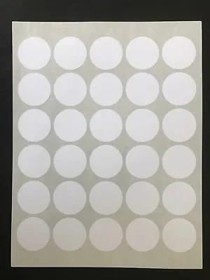 6 Sheets (180 Labels) 1.5  Inch Circle Round Label Stickers Standard White Matte • $5.99