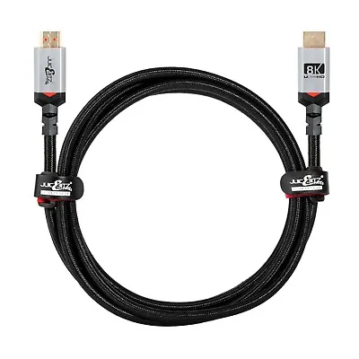 JuicEBitz® 8K HDMI 2.1 Cable UHD 8K 60fps 48Gbps Lead 4K 2K Support PS5 PS4 Sky • £12.99