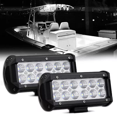 2x Marine Spreader Lights LED Light Deck/Mast Lights For Boat 36W 9-35v DC Flood • $23.99