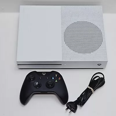 Microsoft Xbox One S 1TB White Console + Controller + Cords - 1681 Tested • $199.95