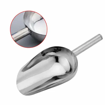 $8.55 • Buy Ice Scoop Bar Steel Shovel Silver Metal Kitchen Tool Stainless Steel