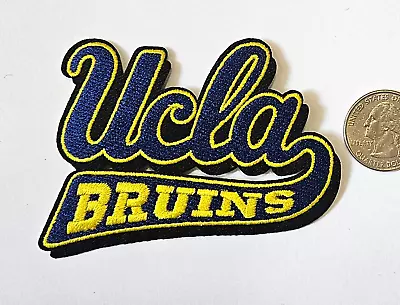 UCLA BRUINS 3.5 X 2.5  Iron Or Sew On Embroidered Patch FREE SHIP • $5.49