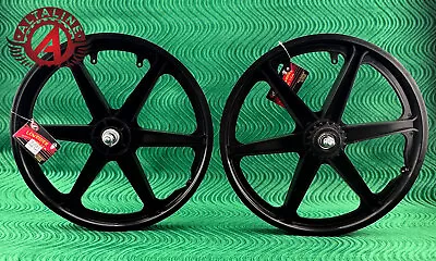 Altaline 20  Bicycle Mag Wheels 6 Spoke Black For Gt Dyno Haro Any Bmx Bike. • $128.91