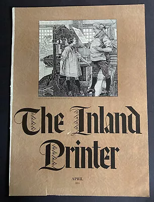 Vintage Antique 1933 The Inland Printer Cover  • $15