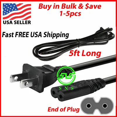 AC Power Cord Cable For PS4 & PS3 PS2 Slim Super Slim XBOX PC 2 Prong LAPTOP PSV • $2.99