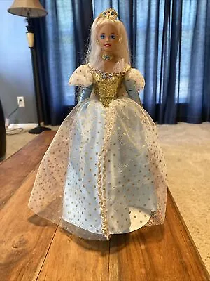 $20 • Buy Vintage 1996 Barbie As Cinderella Doll With Display Stand