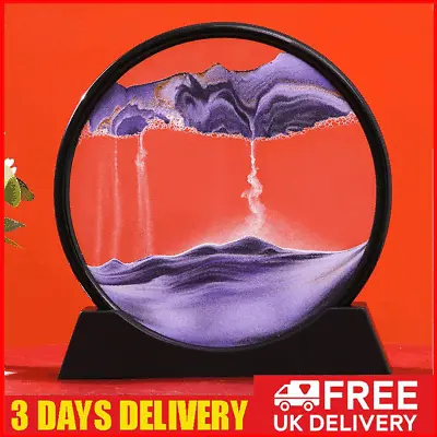 12inch Wall Moving Sand Art Picture Hourglass Sandscape 3D Quicksand Painting UK • £14.92