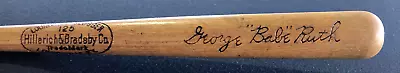 Vtg GEORGE BABE RUTH Louisville Slugger 125 H&B 16  Mini Bat; Early TRADE MARK • $39.95